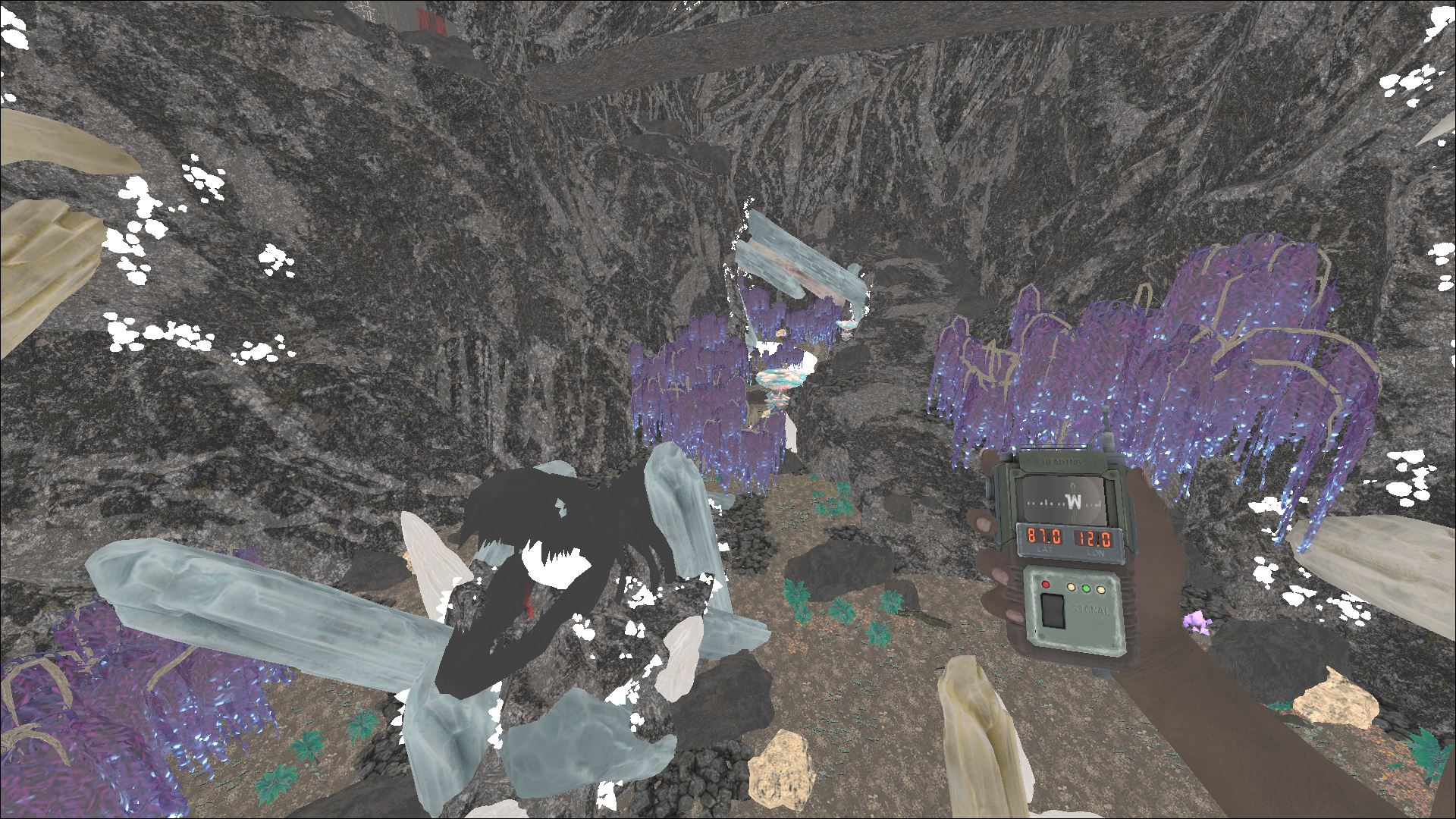 Polymer spot inside Fjordur cave