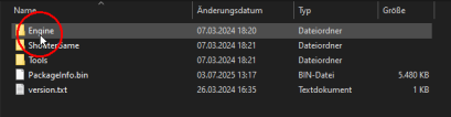 Engine folder in the ARK install directory